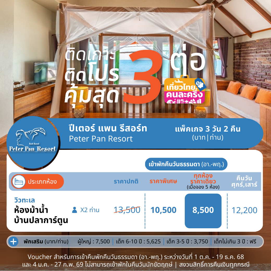 Sea View Room : Anemone Fish | Seahorse (ห้องวิวทะเล)