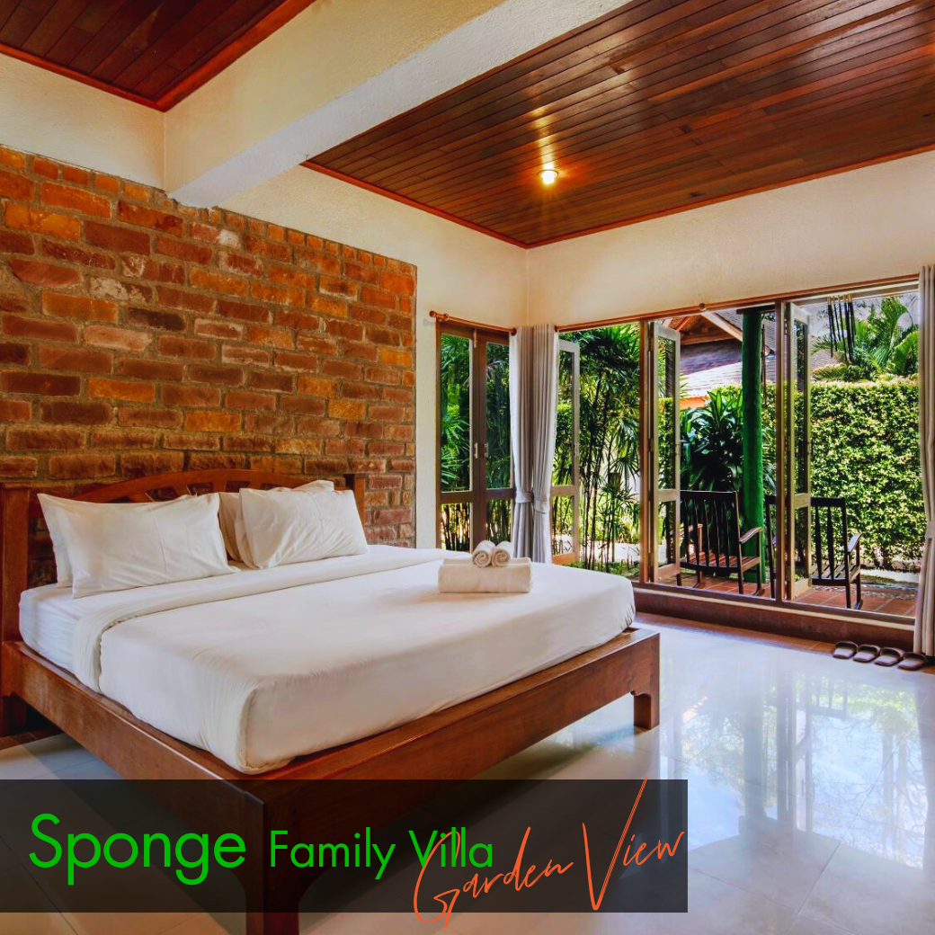 Family Villa - Sponge (Garden View) l Crab (Canal View) วิลล่าสำหรับครอบครัว : HALF-Board