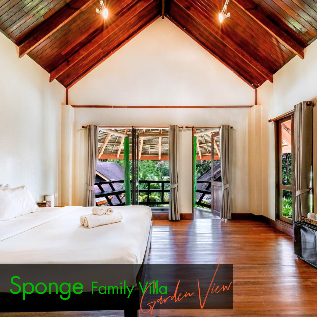 Family Villa - Sponge (Garden View) l Crab (Canal View) วิลล่าสำหรับครอบครัว : HALF-Board