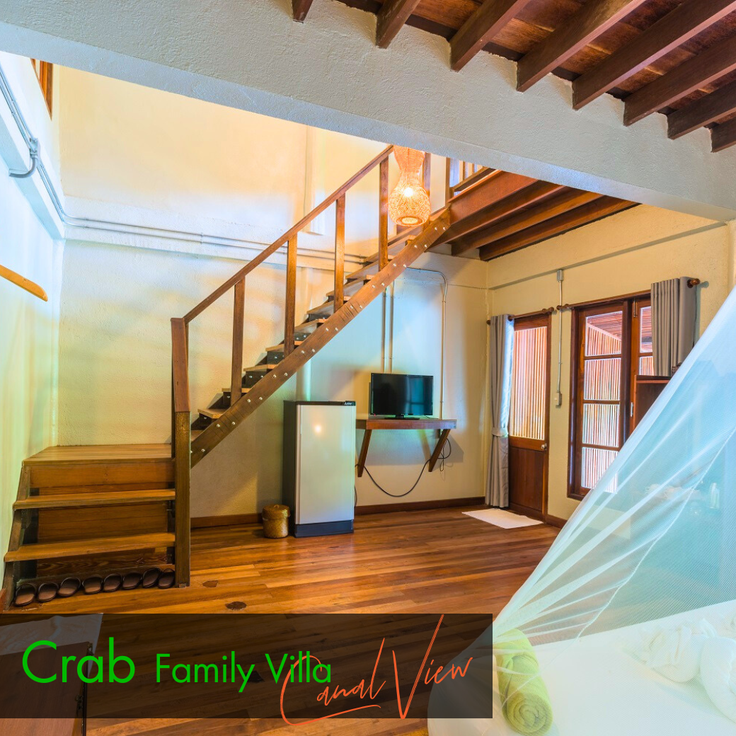 Family Villa - Sponge (Garden View) l Crab (Canal View) วิลล่าสำหรับครอบครัว : HALF-Board