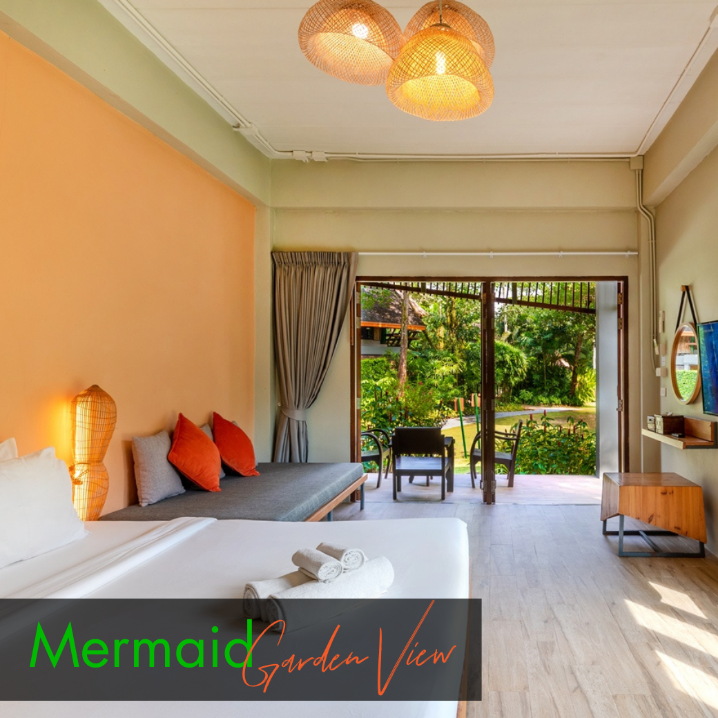 Deluxe Room : Mermaid l Coral (ห้องดีลักซ์ วิวสวน)