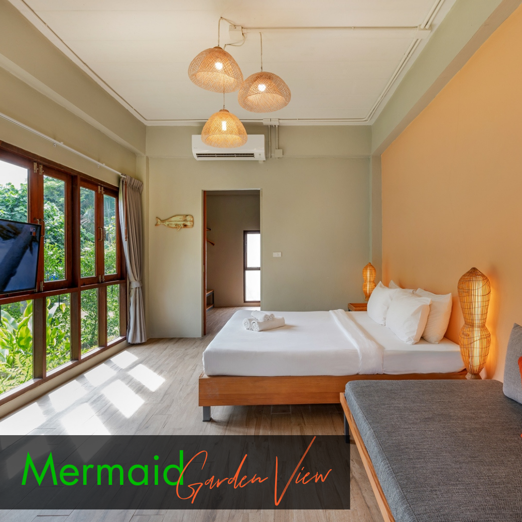 Deluxe Room : Mermaid l Coral (ห้องดีลักซ์ วิวสวน)