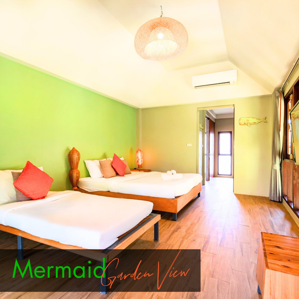 Deluxe Room : Mermaid l Coral (ห้องดีลักซ์ วิวสวน)