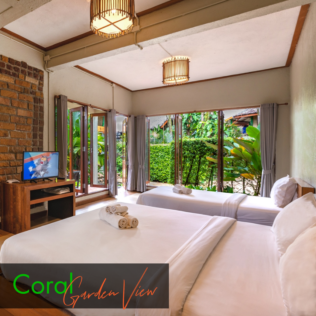 Deluxe Room - Mermaid l Coral (ห้องดีลักซ์ วิวสวน) : HALF-Board