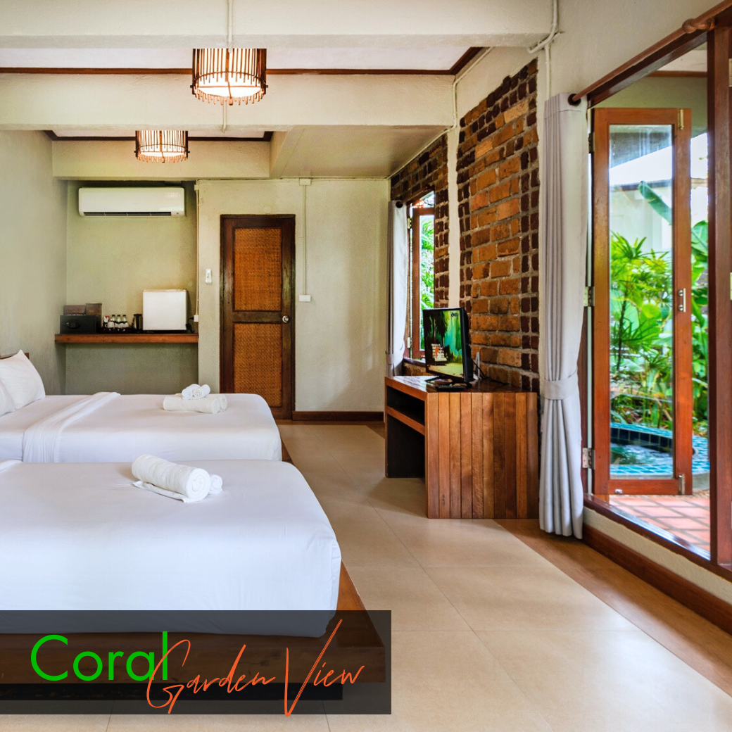 Deluxe Room - Mermaid l Coral (ห้องดีลักซ์ วิวสวน) : HALF-Board