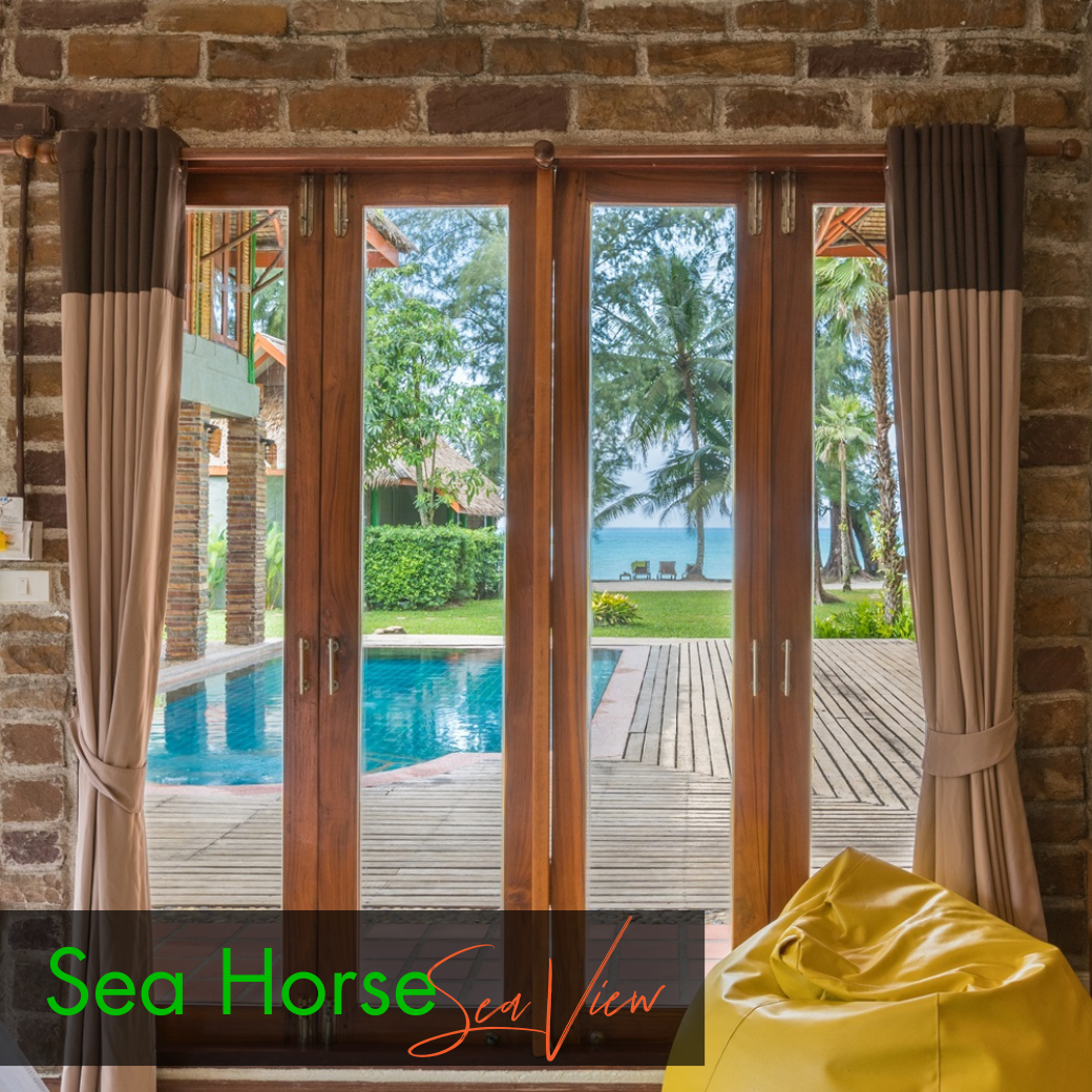 Anemone Fish (Beach Front) | Seahorse (Sea View) บ้านหน้าหาด หรือห้องวิวทะเล : HALF-Board